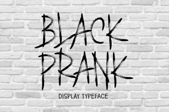 Black Prank: A Unique and Quirky Display Font for Creative Expression
