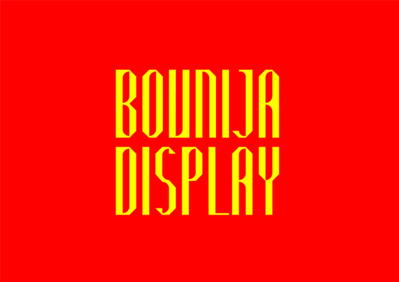 Bounija Display: A Versatile Font for Modern Branding and Creative Projects