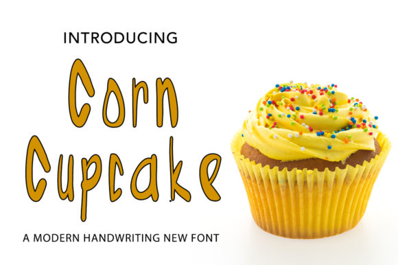 Corn Cupcake Font: A Sweet Addition to Your Design Projects