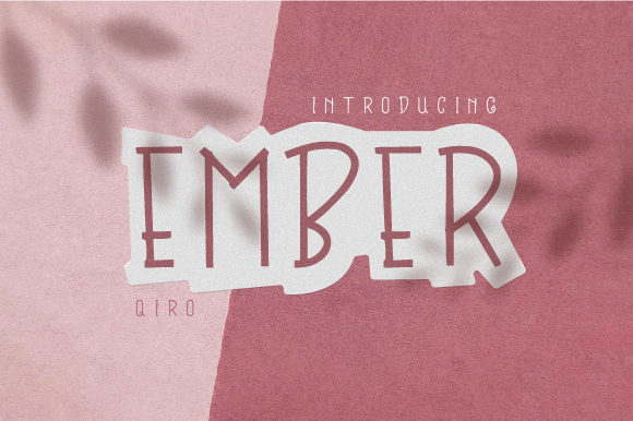 Ember: A Simple and Neat Lettered Display Font for Creative Projects