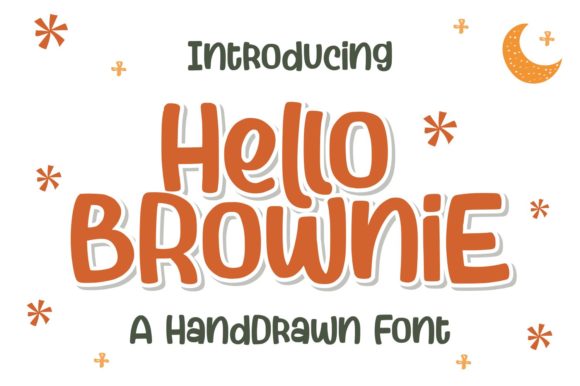 Hello Brownie: A Versatile Display Font for Creative Expression
