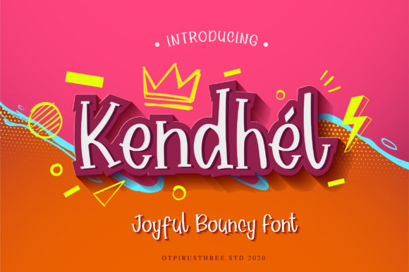 Kendhel: A Bouncy and Friendly Font for Modern Design