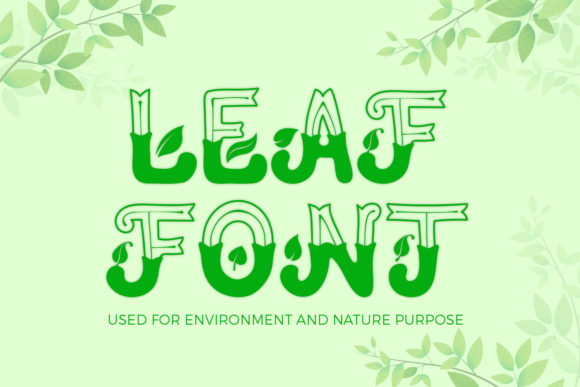 Leaf Font Adds Joyful Flair to Creative Projects