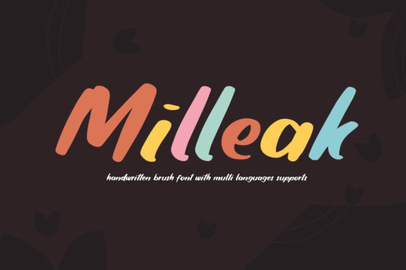 Milleak: A Bold and Friendly Display Font for Creative Impact