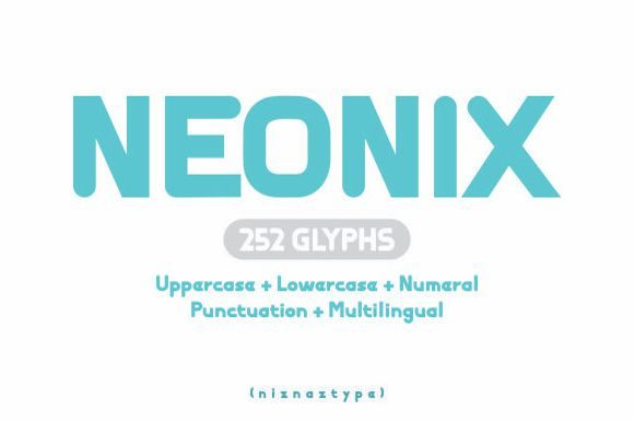 Neonix: The Modern Bold Display Font That Elevates Your Creative Ideas