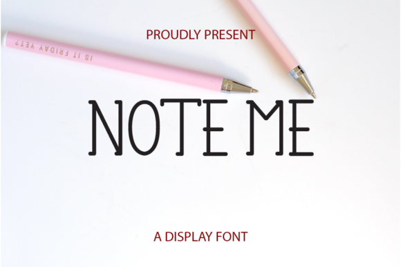 Note Me: A Bold and Stylish Handwritten Font for Every Occasion