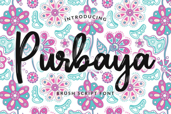 Purbaya Font: A Casual Display Font for Modern Creativity
