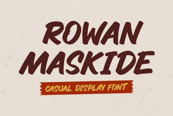 Rowan Maskide: A Bold Display Font That Adds Character to Design