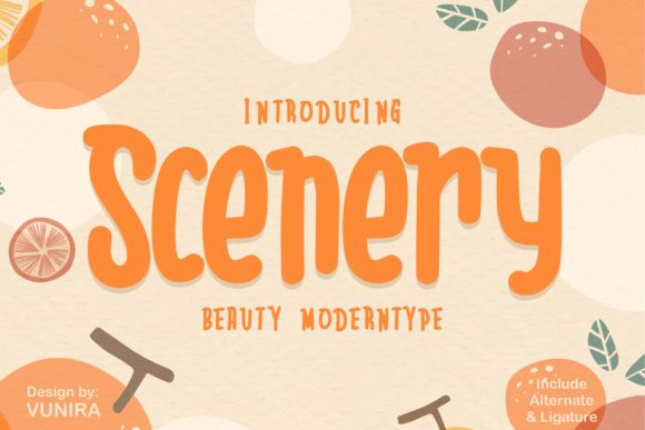 Scenery Font: A Playful and Versatile Choice for Creative Projects